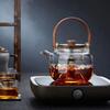 Стеклянный чайник из высокоборосиликатного стекла и набор «Шесть джентльменов» с электрической керамической плитой