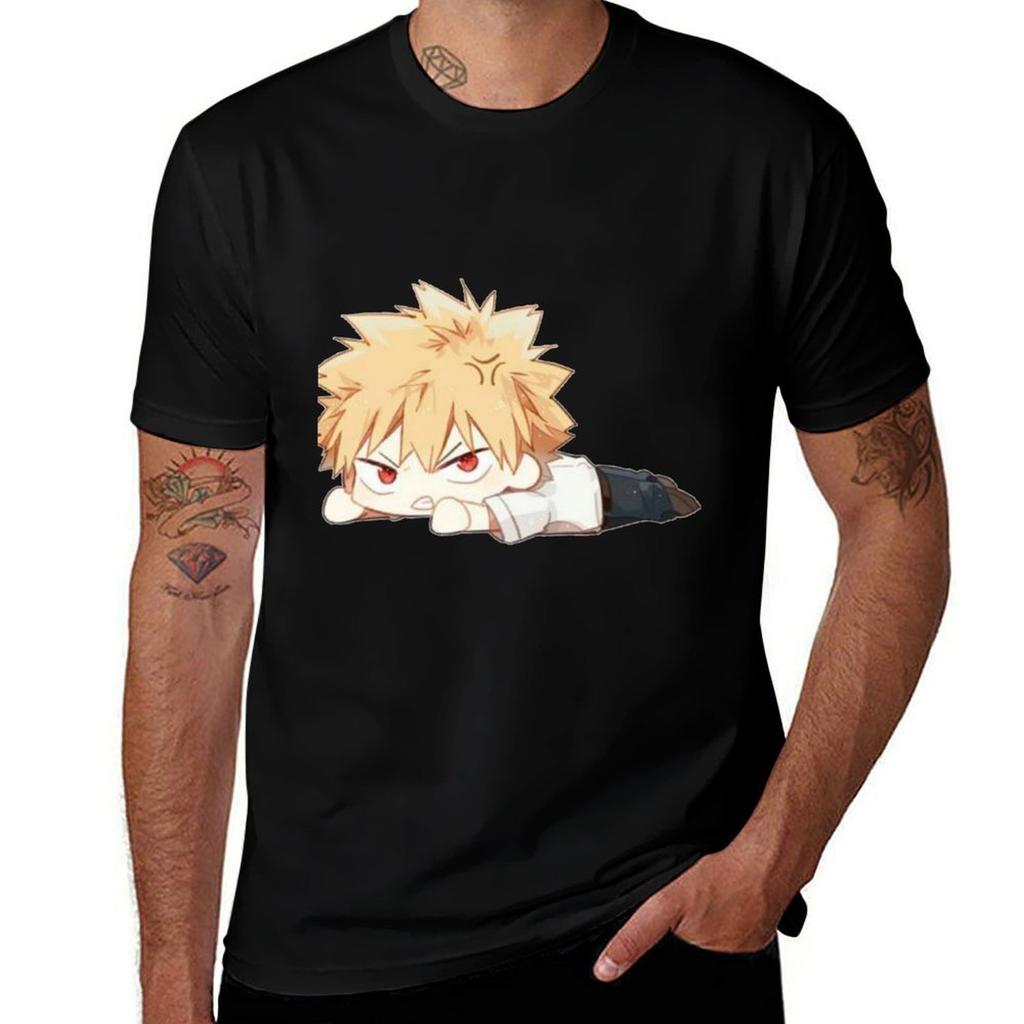 Cute Bakugou Katsuki Chibi Bnha Tshirt Urban Style Print Tshirt
