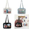 Adorable Colorful Large Tote Bag For Girls Soft Casual Jelly Design Waterproof Crossbody Style