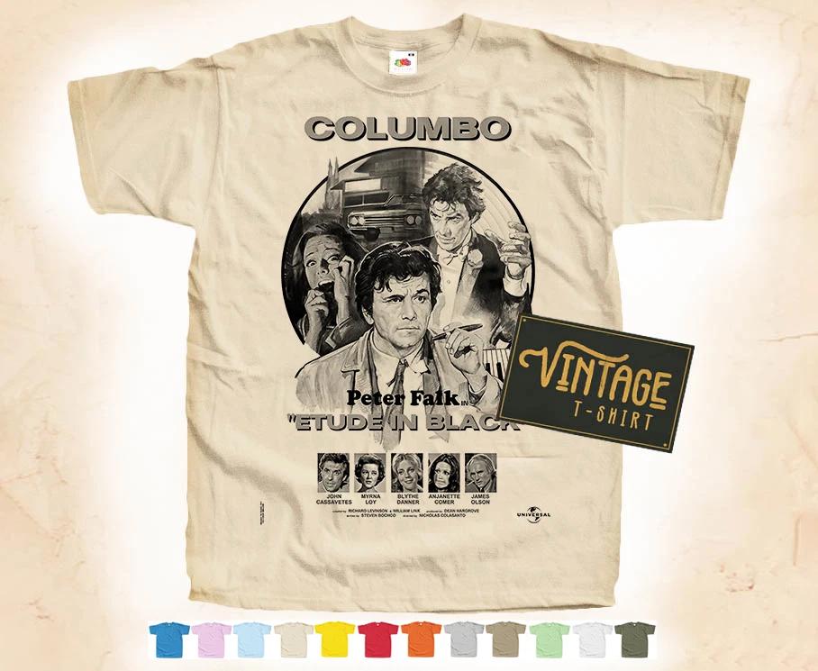 Black Print COLUMBO vol.2 T-SHIRT Tee Vintage Poster 12 Colors S-5XL