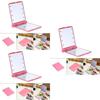 Makeup Portable Mini Cosmetic Folding Compact Pocket Mirror With 8 Lights Led