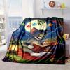 Cat and Mouse Blanket Flannel Blanket for bed, sofa, Camping, Hiking, Picnic Essentials, gift for family Fan gifts