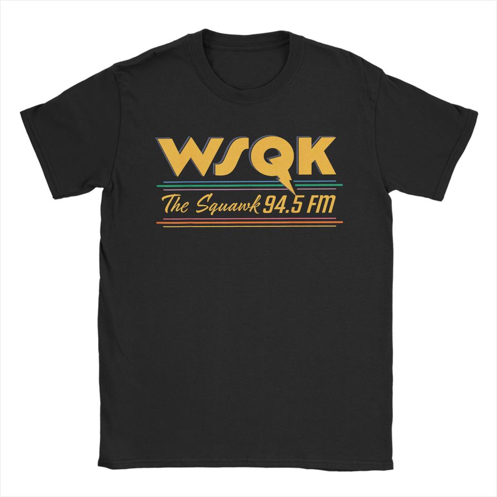 2026 Summer Season 5 WSQK The Squawk 94.5 FM Logo Retro Novel T-shirt Cotton Casual Plus Men's T-shirt StreetWear Y2K