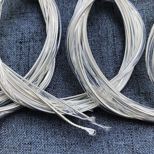 Classical Guitar Strings, 6 Pieces/Set, Clear Nylon Strings, Silver Plated Copper, Musical Instrument Accessories, Beautiful Design
