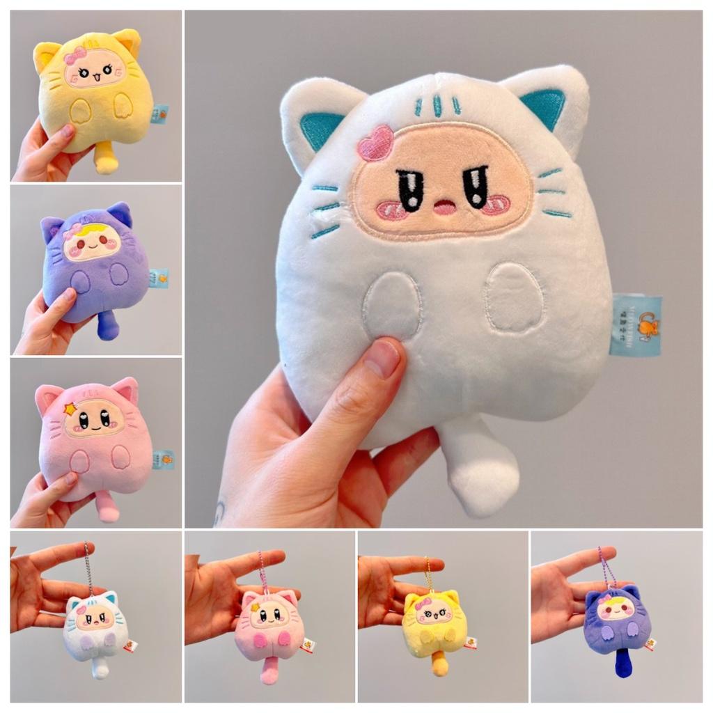 Милая мультяшная кошка, плюшевая игрушка, кукла, подвеска-украшение