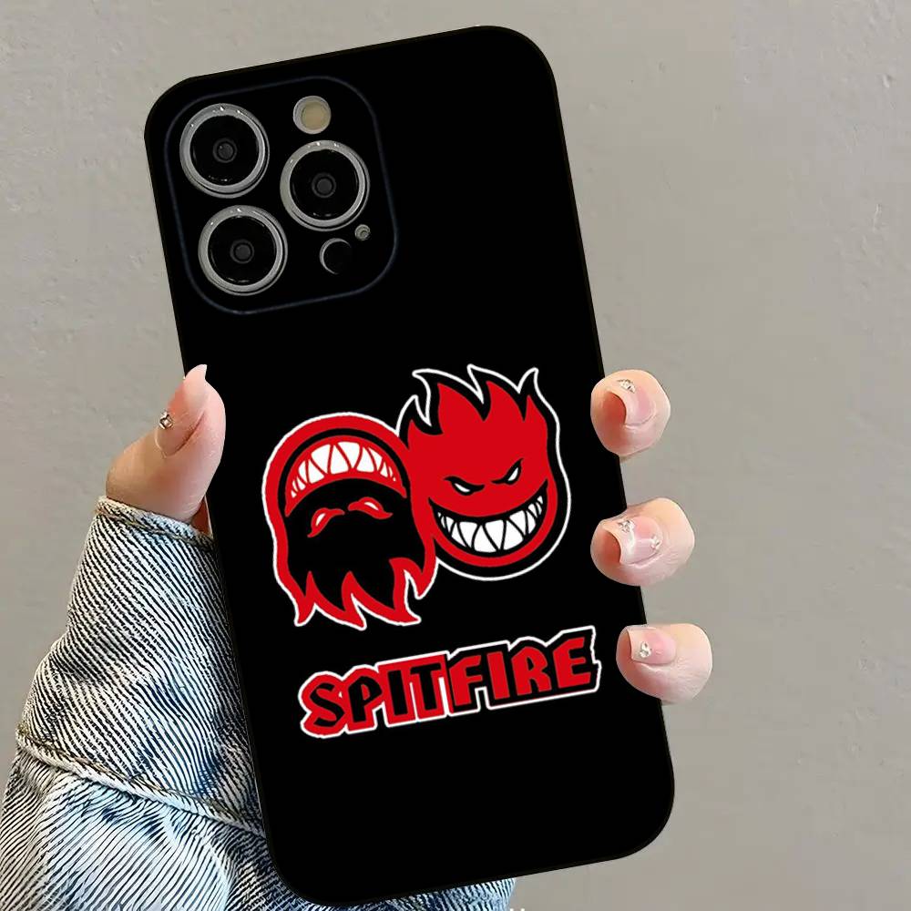Крутые колеса S-Spitfire Чехол для телефона для iPhone 16 15 14 13 12 11 PRO MAX PLUS Mini TPU Мягкий приятный для кожи чехол