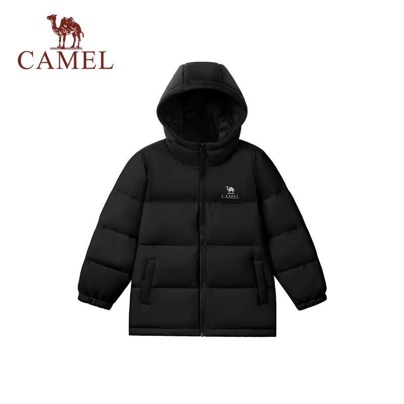 Camel Kids' Volcano Puff 90% Duck Down Hooded Winter Jacket