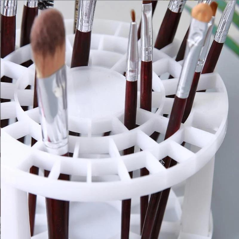 1 шт. 49 отверстий подставка для кистей, карандашей, держатель для кистей для акварели, подставка, принадлежности для рисования, органайзер для стола студента