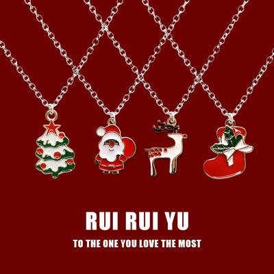RUI RUI YU, Новое рождественское ожерелье, кулон, ювелирное изделие, ожерелье для женщин и мужчин, подруга, пара, любовник, ювелирное изделие, подарок