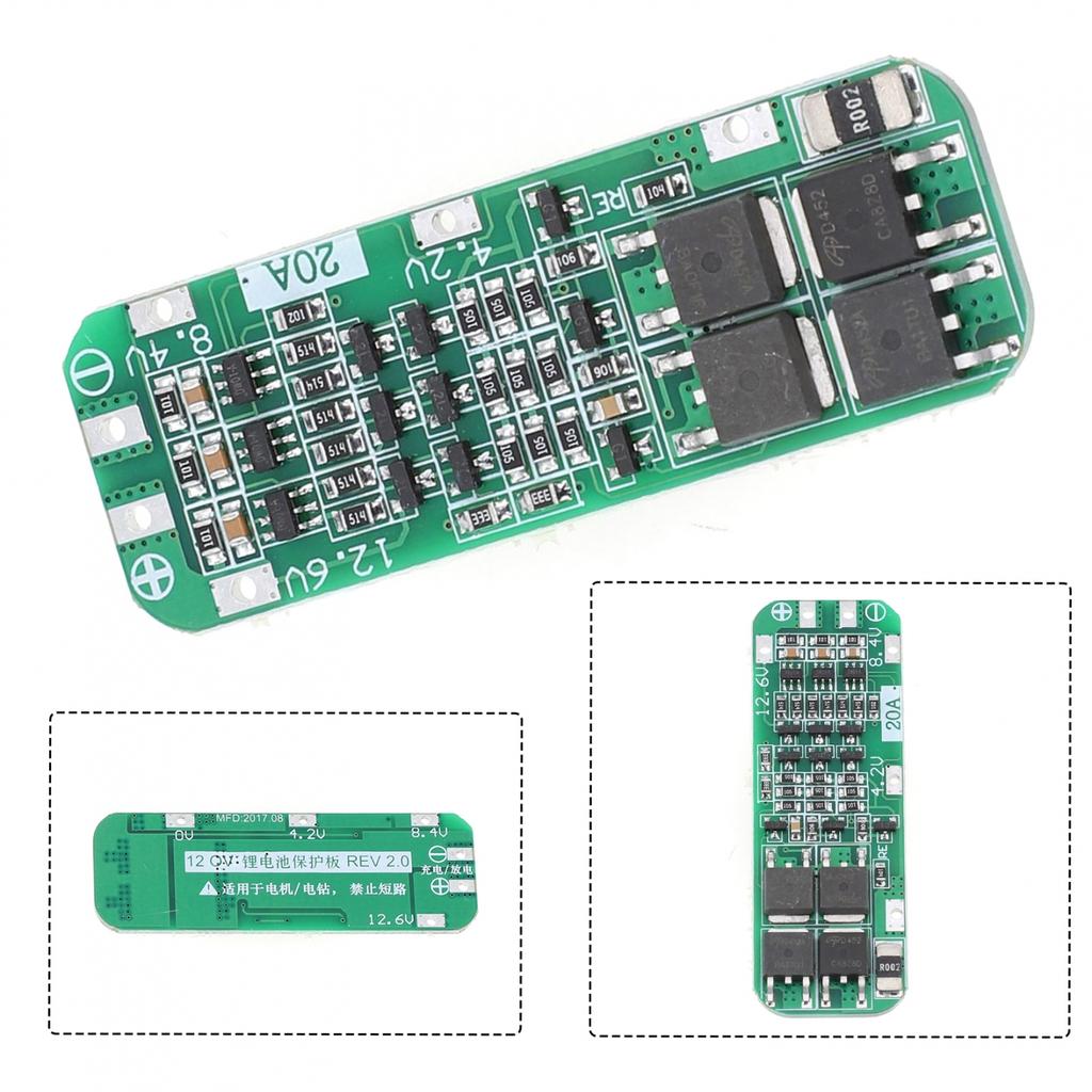 Полезная плата защиты аккумулятора Li-ion 12.6V 59x20x3.4mm
