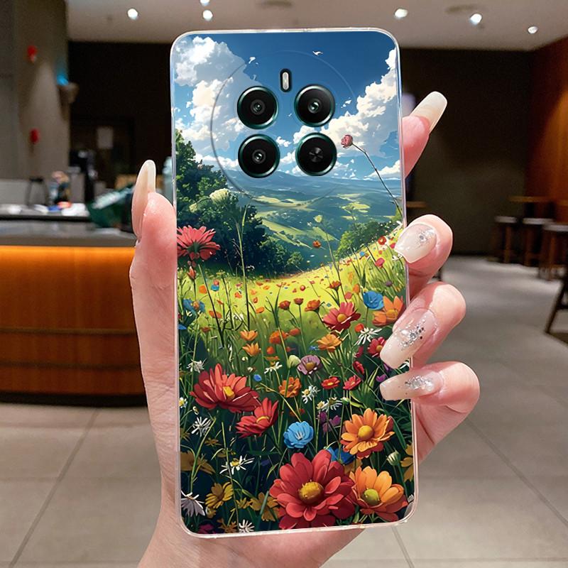 Прозрачный чехол из ТПУ для Realme 12+ 12 12x 5G Чехол Роскошный Дракон Милый Крутой Для Мальчиков Девочек Задняя Крышка Для Realme 12 Plus Чехол для Телефона