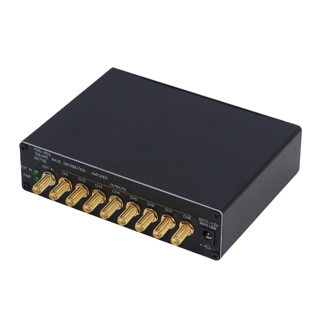 Clock Distribution Amplifier WC 44.1K 48K Second Pulse 1PPS 10M 8CH SMA Port Clock Distributor with Indicator Light US