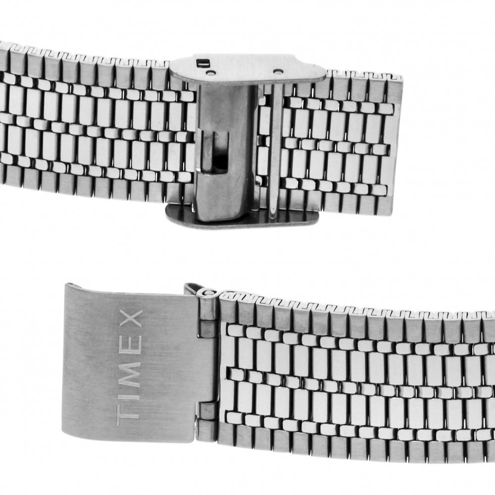 TIMEX Часы Timex QTimex Синий циферблат Нержавеющая сталь Акрил Кварцевый Японский механизм 38MM Американские часы TW2V18300 Серебряный