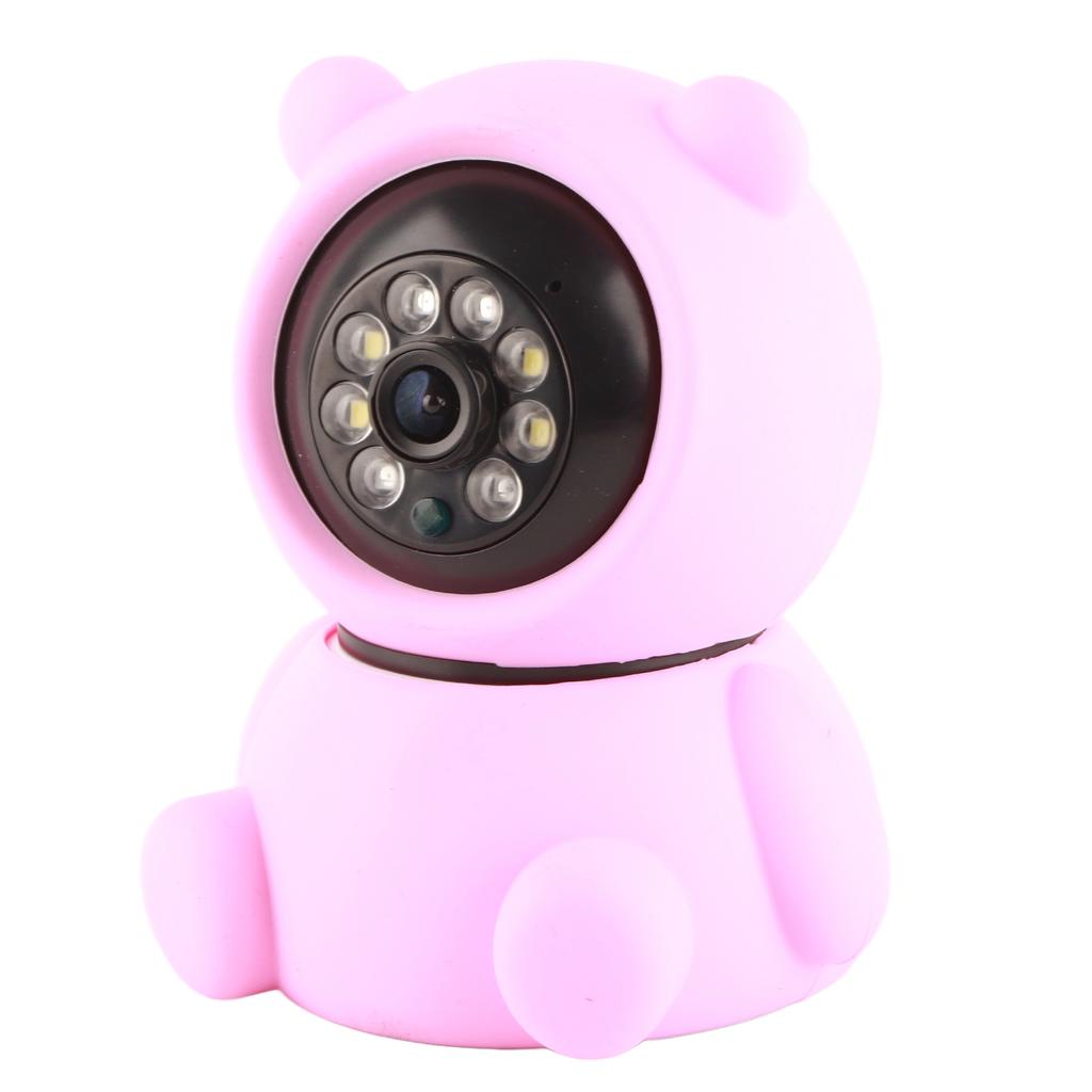 1080P WiFi PTZ Camera Pink Bear Styling Remote Viewing Night Vision 2?Way Audio Security Home CCTV