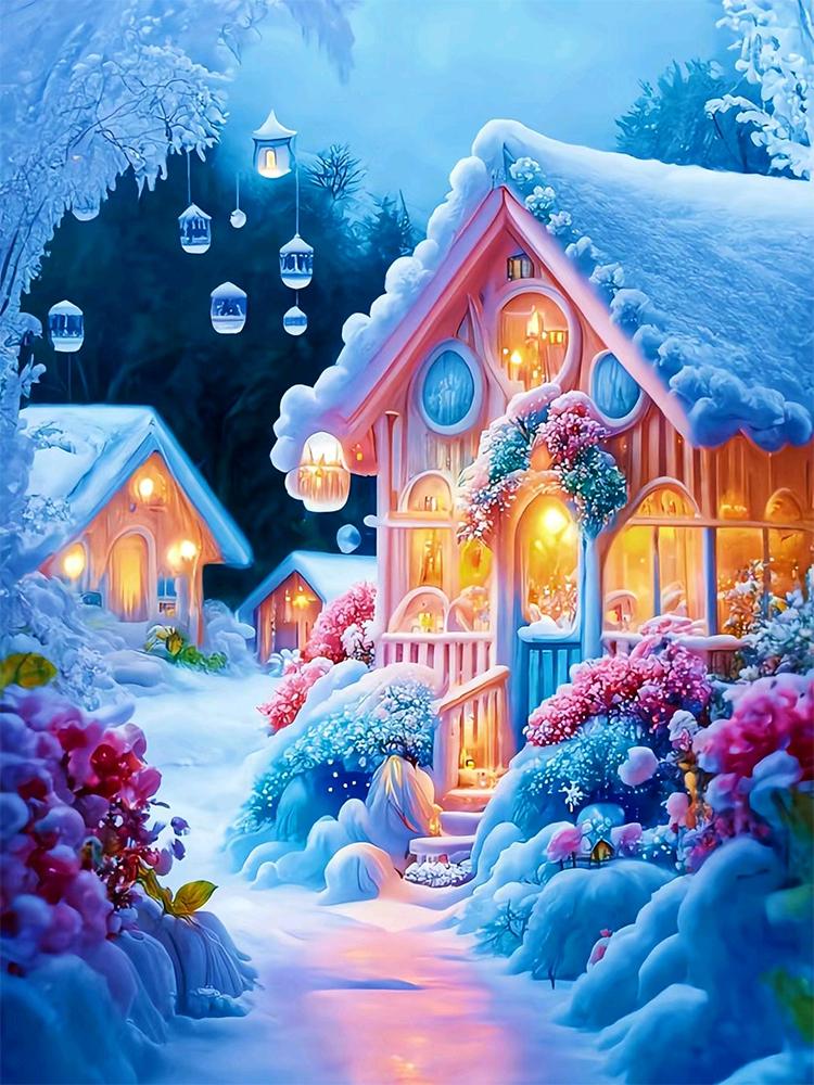 Новая цветная алмазная картина Сказочный домик 5D алмазная вышивка украшение для дома Замок мечты DIY мозаика вышивка крестом