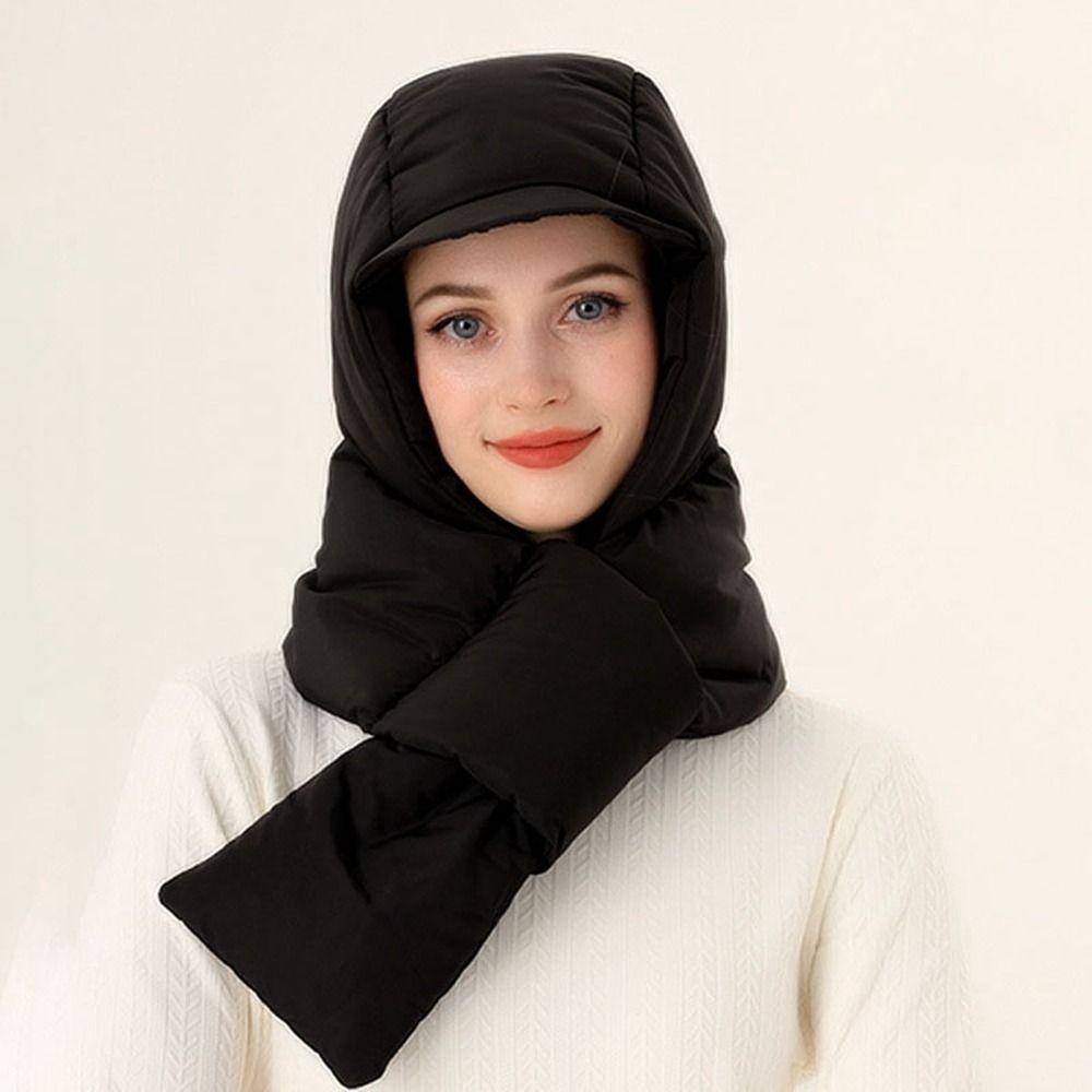 Шапка-балаклава с перекрестным воротом, шарф с утиным пухом, шапка-ушанка, новая защита ушей, пуховая шапка для занятий спортом на открытом воздухе