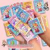 Labubu Dress-Up Bean Sticker Pocket Notebook: Mini Cute Cartoon Toy for Kids
