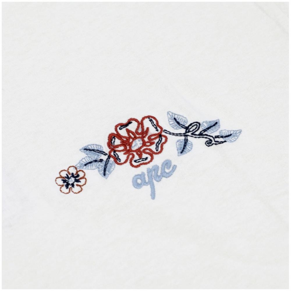 A.p.c. OScar Floral Мужская футболка с коротким рукавом Cogck H26511 Aad Экрю