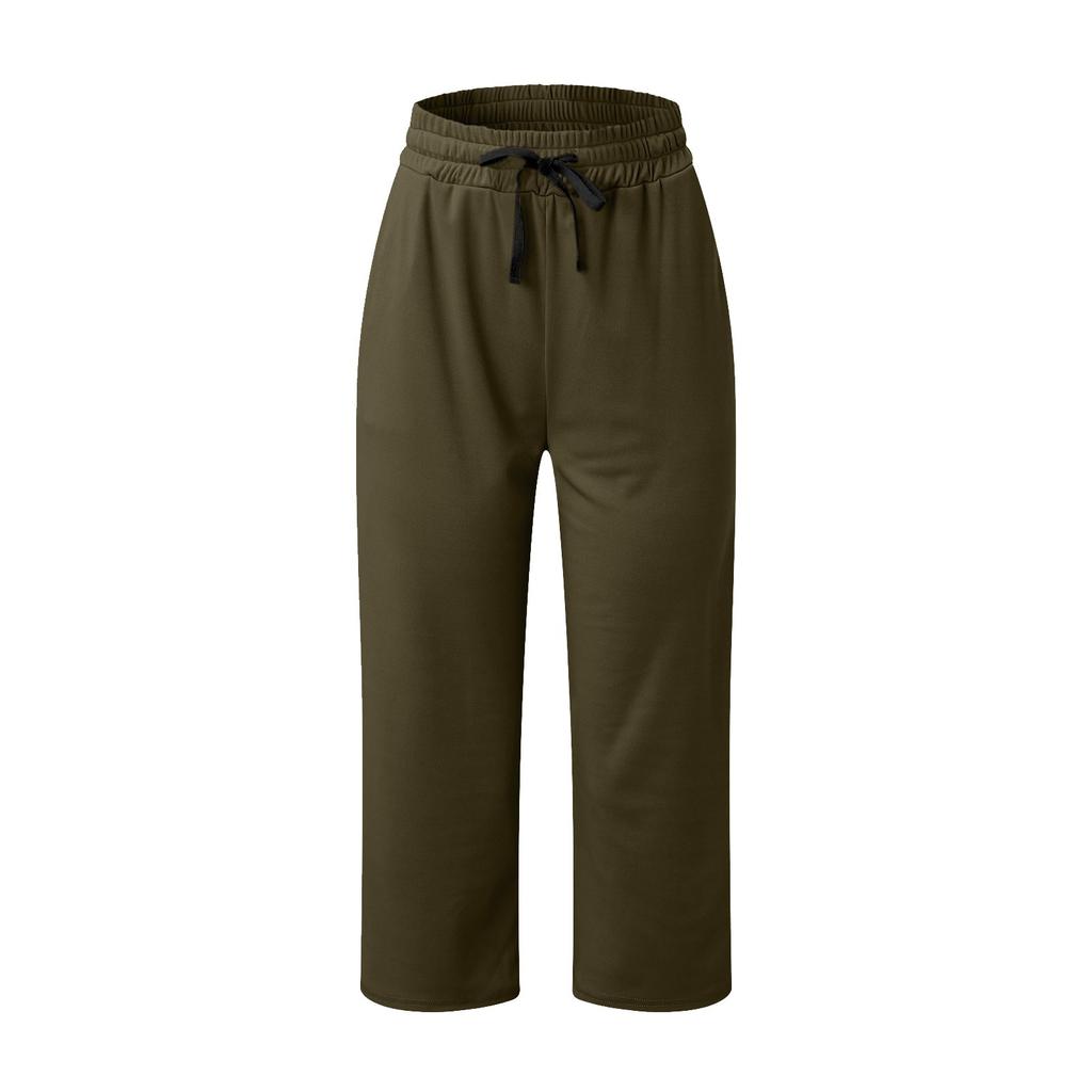 Женские свободные повседневные брюки на шнурке, брюки для йоги, широкие брюки