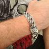 Новая Мода Универсальный Панк Ретро Череп Кубинский Браслет Модная Мужская Цепочка для Часов Ювелирные Изделия