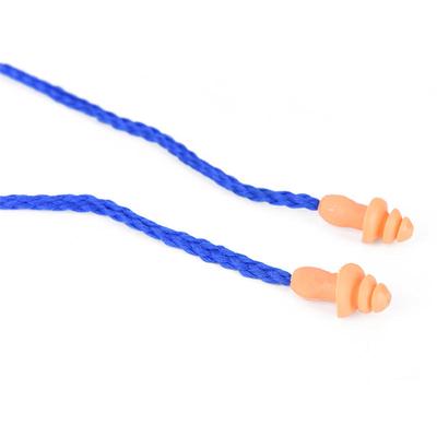 10 шт., мягкие силиконовые беруши с проводом, многоразовые беруши для защиты органов слуха