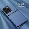 Magnetic Leather Phone Case For iPhone 16 13 12 11 Pro Max Matte Cases For iPhone 15 14 Pro Max 16 Plus 16E Lens Protector Cover