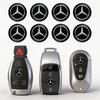 MEA4   14mm Car Key 3D Aluminum Logo Replacement Sticker Accessories For Mercedes-Benz GLC X253 X254 C-Class W205 W206 A-Class W177 GLA