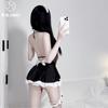 Sex lingerie close-fitting maid! Pure desire cos cook maid onesie lace ruffle maid outfit