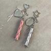 Charm Bag Accessories Metal Net Pocket Lipstick Bag Keychain Interchangeable Lip Balm Keychain