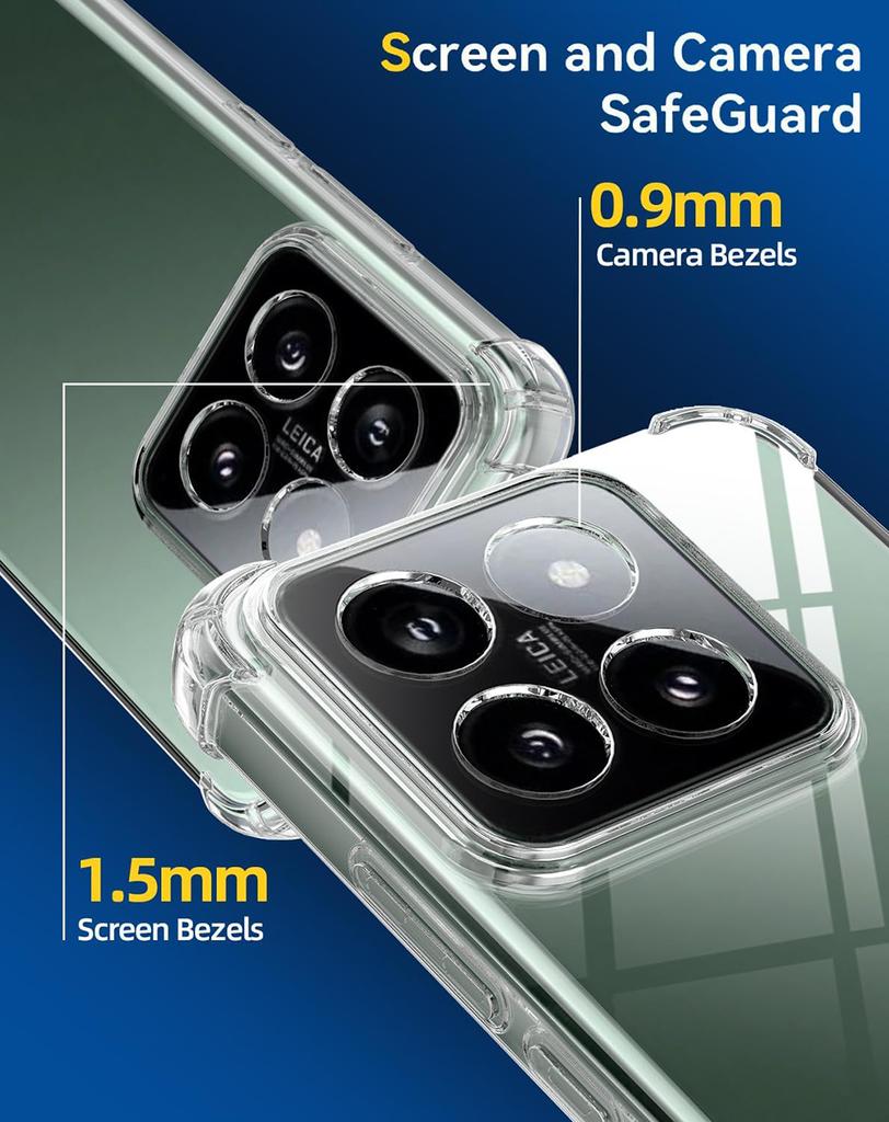 Прозрачный силиконовый мягкий противоударный чехол для Xiaomi Mi 14 14T 13 13T 12 12X 12S 12T 11 11T Pro Lite ультра прозрачная тонкая задняя крышка