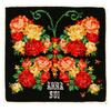 Blooming Anna Sui Chenille Handkerchief Hand Handkerchief, Rose, Women's (Black, 25cm), Towel, Towel, Women's, 000478-0001-02