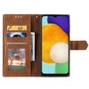 For Samsung Galaxy A26 5G Leather Case Splicing Stitching Wallet Phone Cover with Wrist Strap