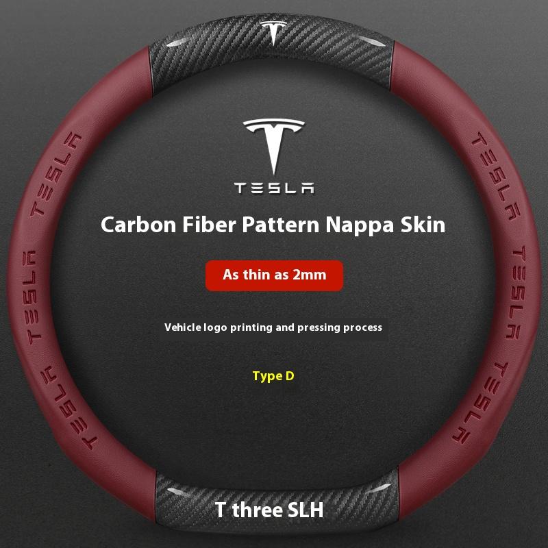 AME1 Car Steering Wheel Cover For Tesla Model 3 Model S Model Y Model X Roadster 2019-2025 Auto interior Steering Wheel Accessories