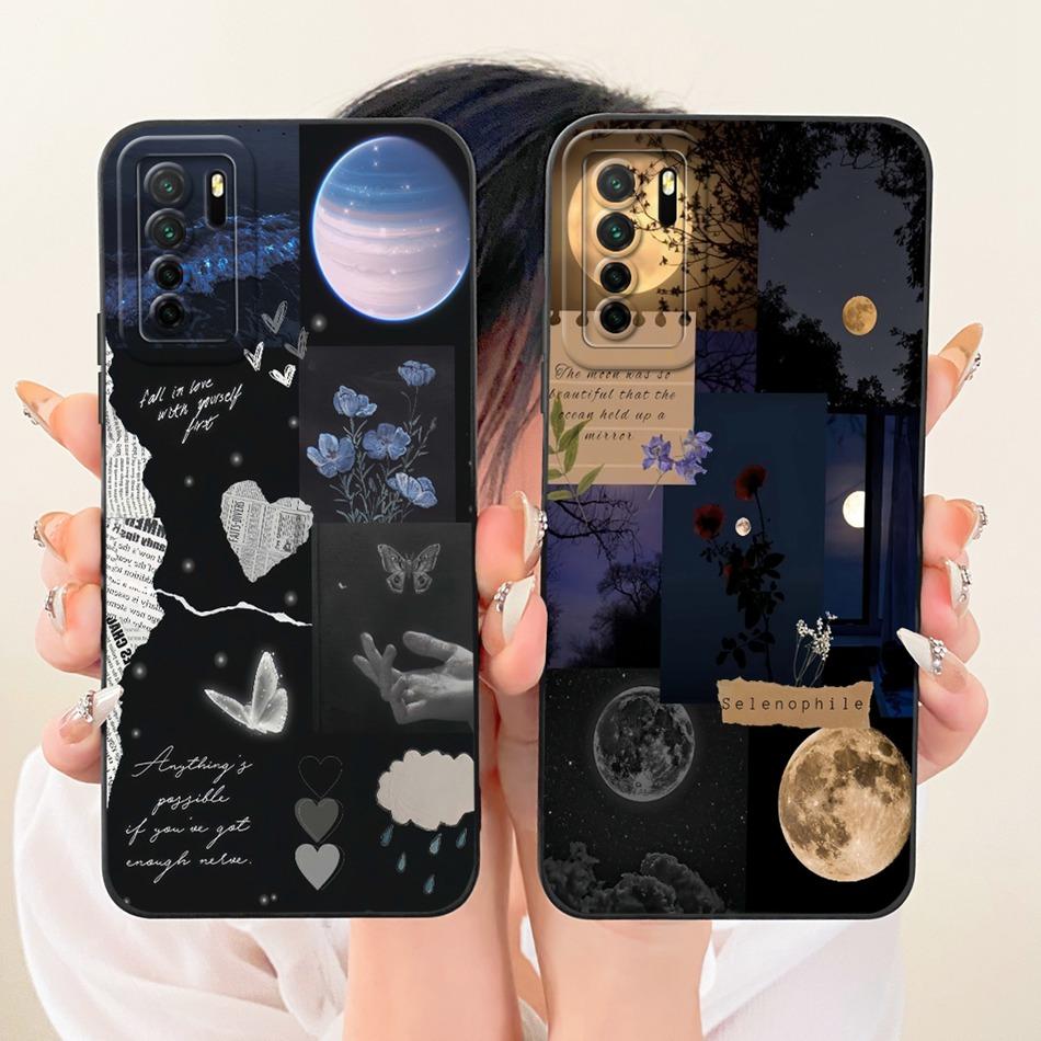 For Huawei Nova 7 SE 5G / P40 Lite (5G) CDY-NX9A CDY-NX9B Fashion Dusk Beach Painting Phone Case Shockproof Soft Silicone Bumper