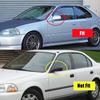 Для HONDA CIVIC EK9 TYPE R 1996-2001 ABS Накладка на боковое зеркало заднего вида автомобиля Колпачок крыла Внешняя отделка корпуса двери Клейкая наклейка