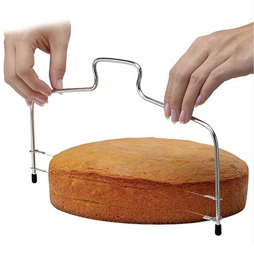 Adjustable Wire Cake Slicer Leveler Pizza Dough Cutter Trimmer Tools Stainless,,
