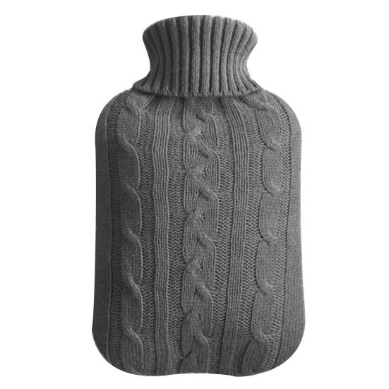 Чехол для грелки для рук. Практичный съемный дышащий вязаный чехол. Зимний домашний и уличный вязаный чехол для бутылки с горячей водой. Куртка для сумки с горячей водой.