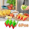 6pcs Wavy Colorful Taco Holder Microwaveable Taco Stands Mexican Pancake Rack  Dinning Table