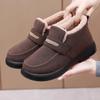 Winter New Fashion Comfort Cotton Shoes Women Ankle Boots Fur Warm Casual Non-Slip Mother Shoes Women Flats Shoes