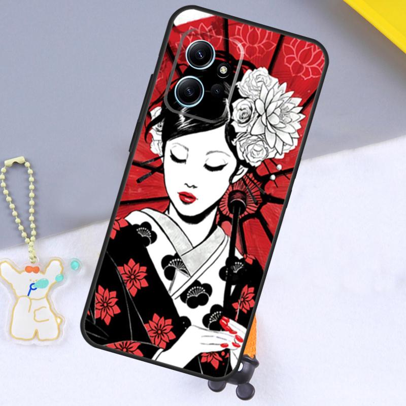 Японское искусство Кимоно Чехол-татуировка для Xiaomi Redmi Note 13 9 10 11 12 14 15 Pro Plus Чехол для Redmi 15 C 14C 10C 12C 13C