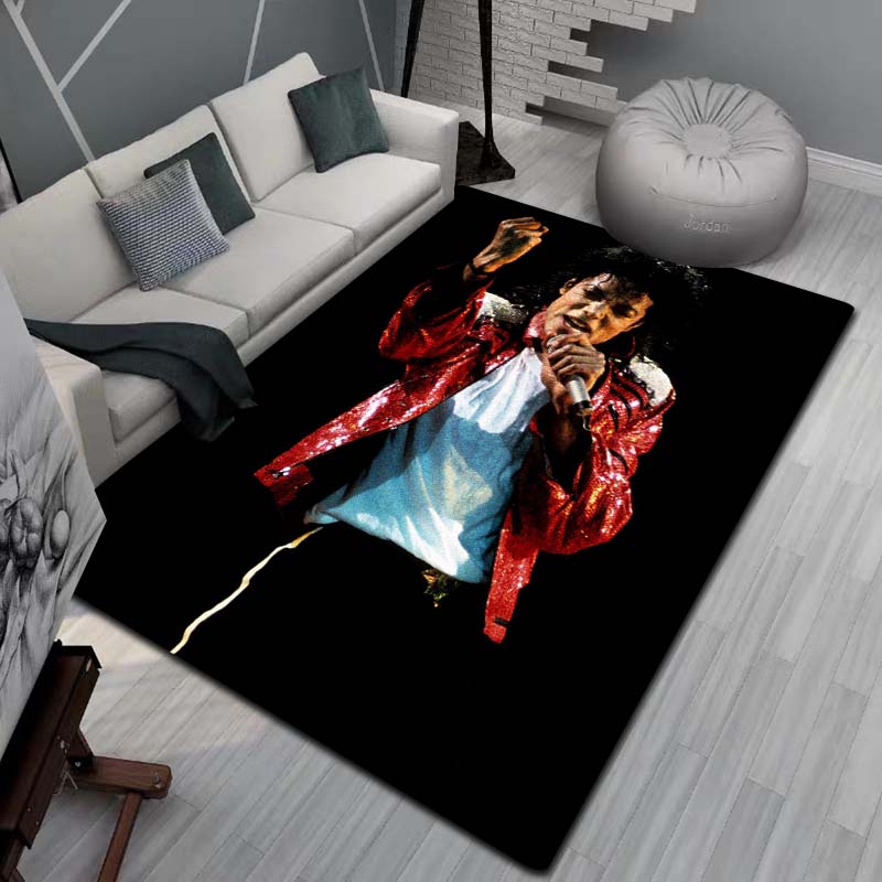 3D Модный Художественный Ковер MJ Майкл Джексон Король Поп-музыки для Спальни Гостиной Дивана Дома, Большой Детский Нескользящий Напольный Коврик