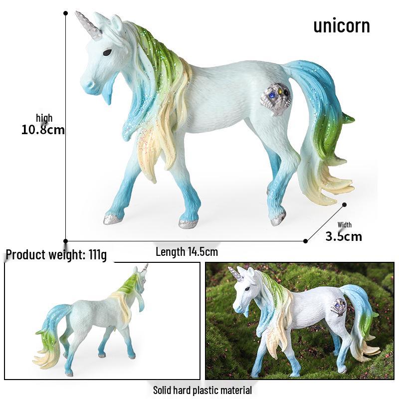 European Pegasus & Unicorn Figurine - Mythical Magic Creature Model