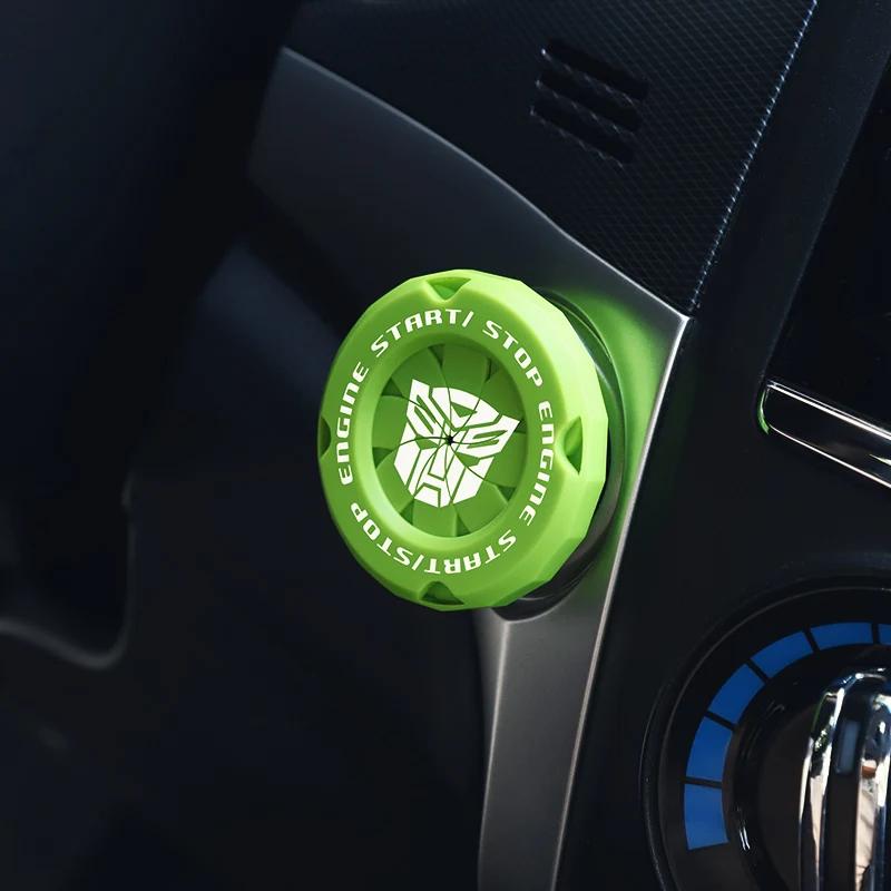 Крышка кнопки запуска и остановки автомобиля Onekey, декоративная наклейка для салона автомобиля, защитный чехол для переключателя зажигания и запуска двигателя, мотоциклетное кольцо StartRing