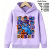 Kpop Demon Hunter Derpy Tiger Hoodie Kids Clothes Princess Girls Clothing Fashion Boys Spring Autumn Sweatshirt Child Tops