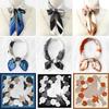 Women'S New Fashionable Atmosphere Simulation Silk Scarf Neck Protection Scarf Spring Summer Autumn Square Scarf