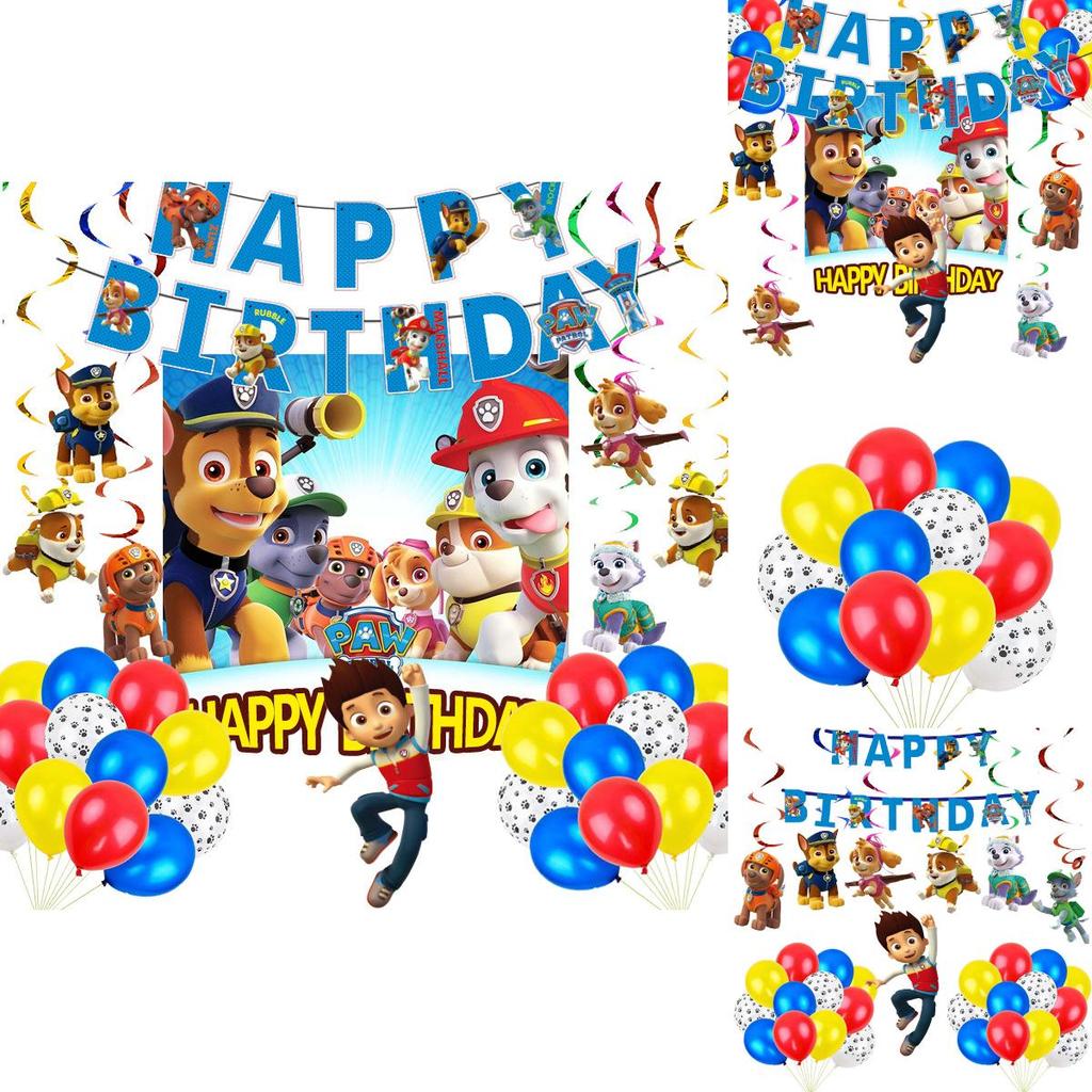 Яркие бумажные товары для вечеринок Щенячий патруль для детских празднований дня рождения
