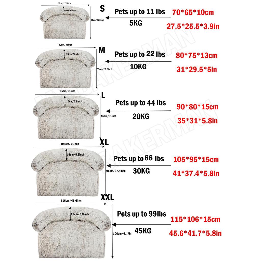 Кровать для собаки, диван, большие пушистые собаки, домик для домашних животных, коврик для дивана, длинный плюшевый теплый питомник, подушка для домашних животных, кошек, щенков, моющееся одеяло, чехол для дивана