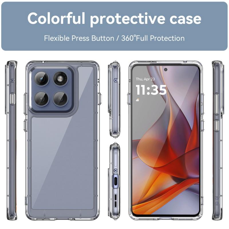 Для Moto Edge 2025 Чехол Motorola Moto Edge 2025 Capas Новый Ударопрочный Прозрачный Цветной Прозрачный Для Fundas Moto Edge 2025