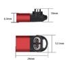 2 шт. USB C адаптер зарядное устройство конвертер для AfterShokz OpenComm ASC100SG/C102 (красный)