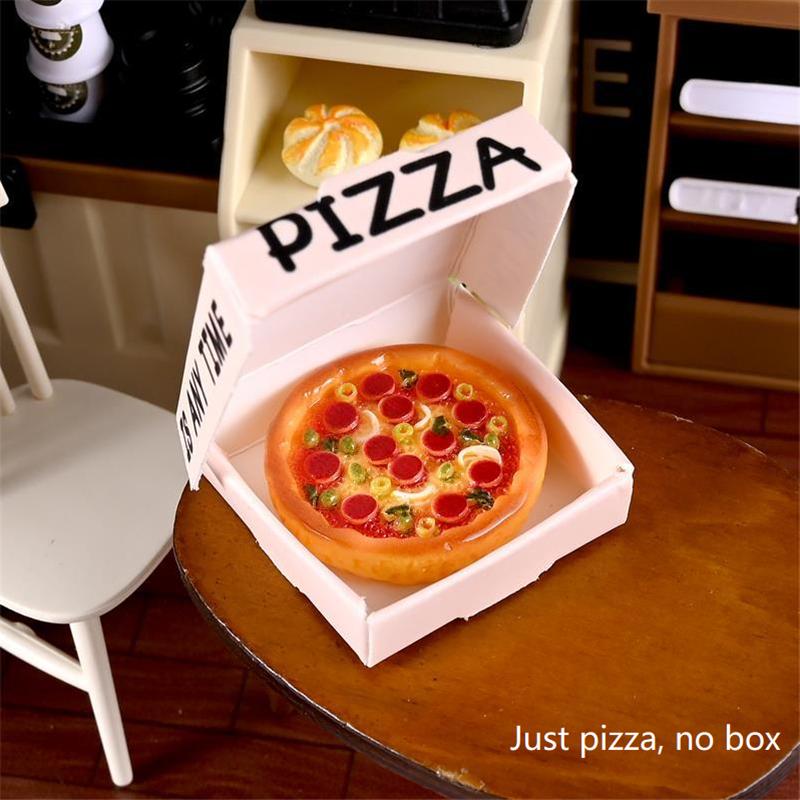 10 ШТ. Милый Кукольный Домик Миниатюрный Имитация Кухонной Еды Игрушка Модель Пиццы Домашний Декор Игрушка для Игры Детей Микро Ландшафтные Украшения Подарки